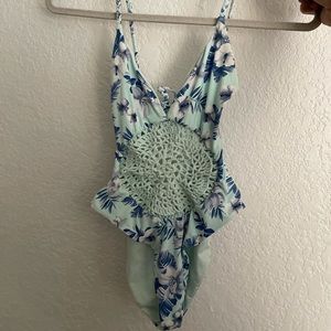 Frankies bikini cheeky one piece size L never used